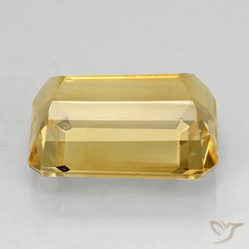 Citrino Oro naturale da 11.46 ct, Ottagonale / Taglio smeraldo, VVS