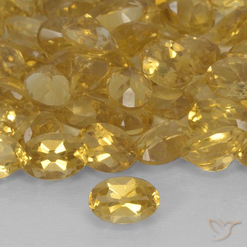 0.43ct Naturale Oro profondo Citrino, Ovale, VS