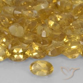 Citrino Oro profondo naturale da 0.43 ct, Ovale, VS