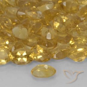 Citrino Oro profondo naturale da 0.43 ct, Ovale, VS