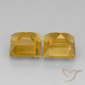 Gemme di Citrino Dorato scuro naturale da 5.00 ct, Quadrato, VVS-VS