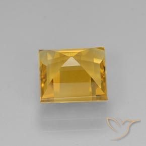 Citrino Dorato medio naturale da 2.26 ct, Quadrato, VVS