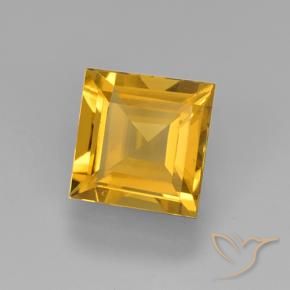 Citrino Dorato scuro naturale da 2.12 ct, Quadrato, VVS-VS
