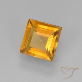 Citrino Arancio intenso-OroG naturale da 1.78 ct, Quadrato, VVS-VS
