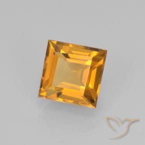 Citrino Arancione scuro naturale da 1.97 ct, Quadrato, VVS-VS