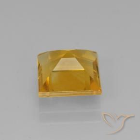 Citrino Dorato scuro naturale da 1.90 ct, Quadrato, VVS-VS