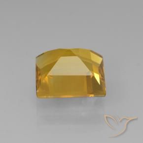Citrino Arancio Dorato Profondo naturale da 1.97 ct, Quadrato, VVS-VS