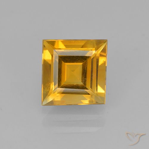 1.91ct Naturale Dorato scuro Citrino, Quadrato, VVS-VS