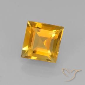 Citrino Dorato scuro naturale da 1.91 ct, Quadrato, VVS-VS