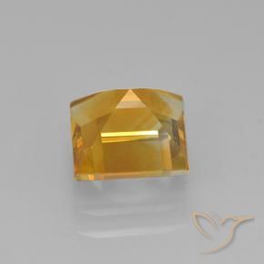 Citrino Dorato scuro naturale da 1.91 ct, Quadrato, VVS-VS