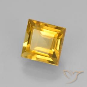Citrino Arancio dorato naturale da 2.27 ct, Quadrato, VVS