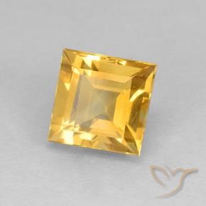 Citrino Oro brillante naturale da 2.15 ct, Quadrato, VVS-VS