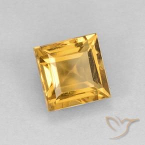 Citrino Arancio Dorato Profondo naturale da 2.17 ct, Quadrato, VVS-VS