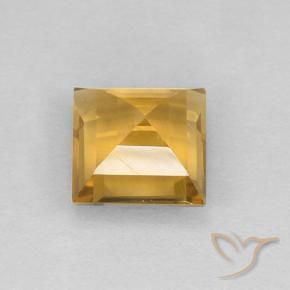 Citrino Arancio Dorato Profondo naturale da 2.17 ct, Quadrato, VVS-VS