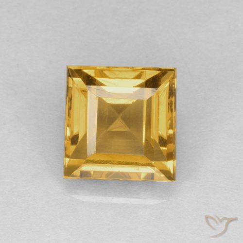 2.33ct Naturale Oro medio Citrino, Quadrato, VVS-VS