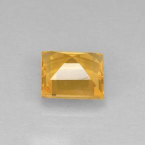 Citrino naturale dorato da 2,07 ct, quadrato, VVS-VS