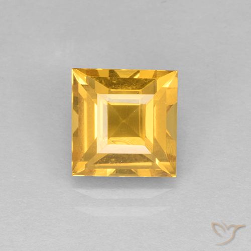 1.98ct Naturale Oro medio Citrino, Quadrato, VVS