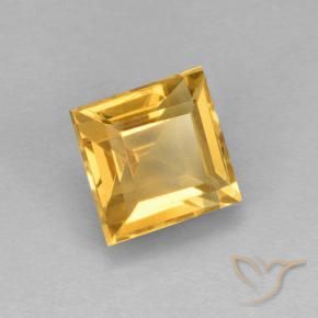 Citrino Arancio dorato naturale da 2.83 ct, Quadrato, VVS-VS