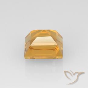 Citrino Arancio medio-chiaro-oroG naturale da 2.72 ct, Quadrato, VVS-VS