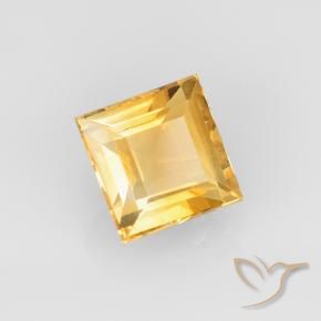Citrino Arancio-Oro naturale da 2.62 ct, Quadrato, VVS-VS