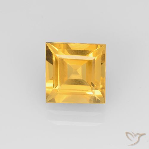 2.04ct Naturale Oro brillante Citrino, Quadrato, VVS-VS