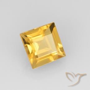 Citrino Oro brillante naturale da 2.04 ct, Quadrato, VVS-VS