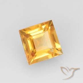 Citrino Arancio-Oro naturale da 2.22 ct, Quadrato, VVS