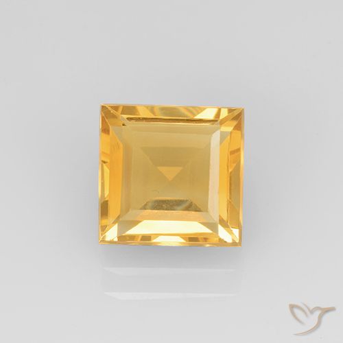 2.12ct Naturale Oro brillante Citrino, Quadrato, VVS