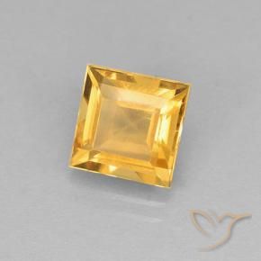 Citrino Arancio medio-chiaro-oroG naturale da 2.59 ct, Quadrato, VVS-VS