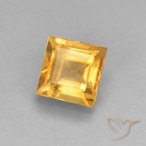 Citrino Arancio-Oro naturale da 2.18 ct, Quadrato, VVS-VS