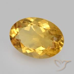 Citrino Oro profondo naturale da 10.63 ct, Ovale, VVS
