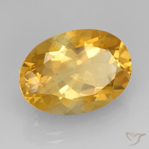 Citrino Oro medio naturale da 10.97 ct, Ovale, VVS