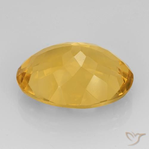 Citrino Oro medio naturale da 11.22 ct, Ovale, VVS