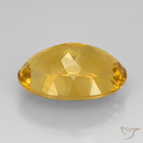 Citrino Arancio Dorato Profondo naturale da 11.76 ct, Ovale, VVS