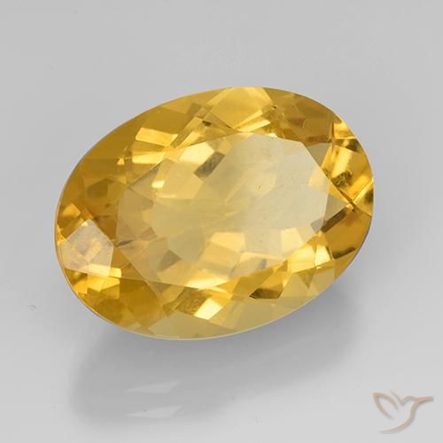 Citrino Dorato medio naturale da 10.57 ct, Ovale, VVS-VS