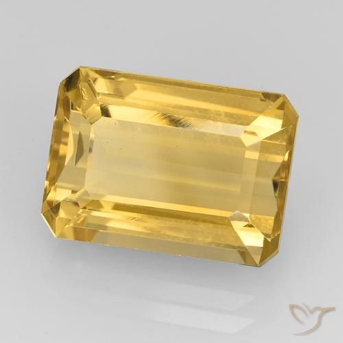 Citrino Oro medio naturale da 8.50 ct, Ottagonale / Taglio smeraldo, VVS
