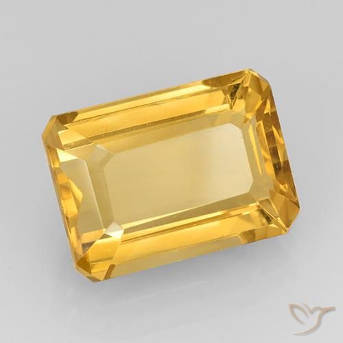 Citrino Oro medio naturale da 7.87 ct, Ottagonale / Taglio smeraldo, VVS