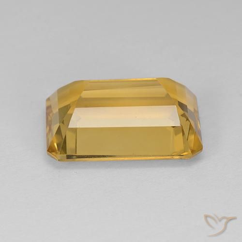 Citrino Dorato medio naturale da 7.28 ct, Ottagonale / Taglio smeraldo, VVS