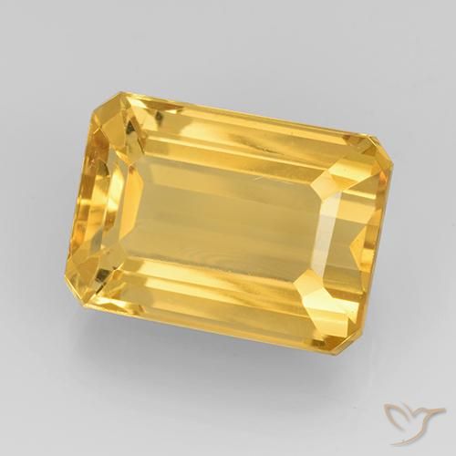 Citrino Oro brillante naturale da 8.25 ct, Ottagonale / Taglio smeraldo, VVS