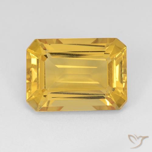 Citrino Oro medio naturale da 7.73 ct, Ottagonale / Taglio smeraldo, VVS