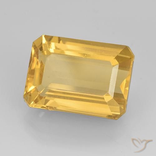 Citrino Oro medio naturale da 7.83 ct, Ottagonale / Taglio smeraldo, VVS