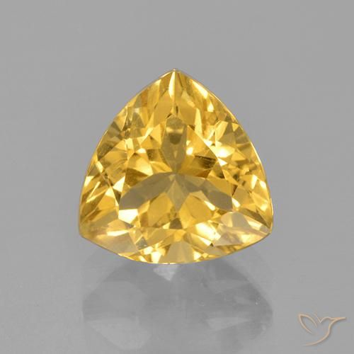 2.44ct Naturale Oro medio Citrino, Taglio trillion, VS