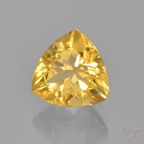 Citrino Oro medio naturale da 2.44 ct, Taglio trillion, VS