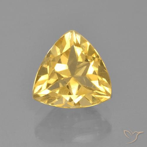 2.19ct Naturale Oro medio Citrino, Taglio trillion, VS