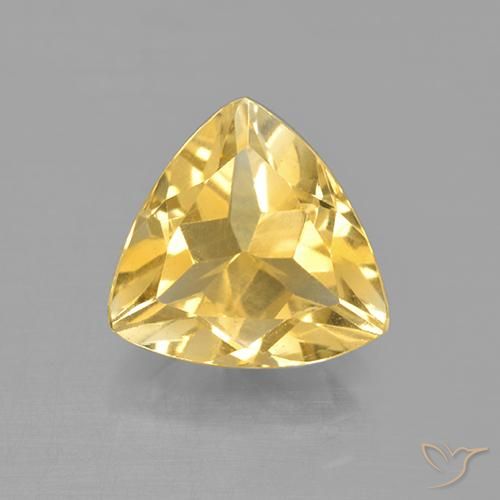 2.03ct Naturale Oro medio Citrino, Taglio trillion, VS