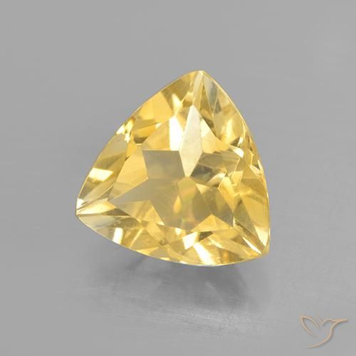 Citrino Oro medio naturale da 2.03 ct, Taglio trillion, VS