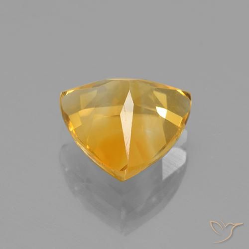 Citrino Dorato scuro naturale da 2.18 ct, Taglio trillion, VVS