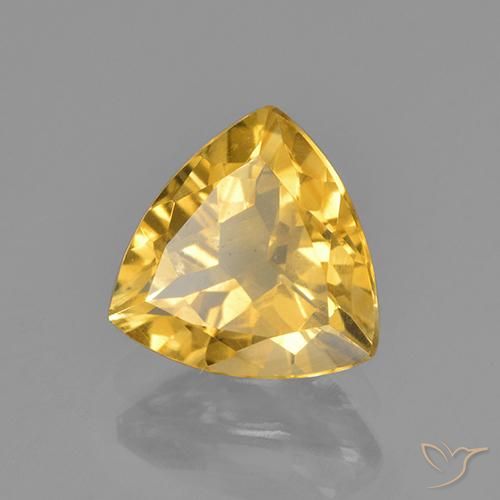 Citrino Dorato naturale da 1.95 ct, Taglio trillion, VVS-VS