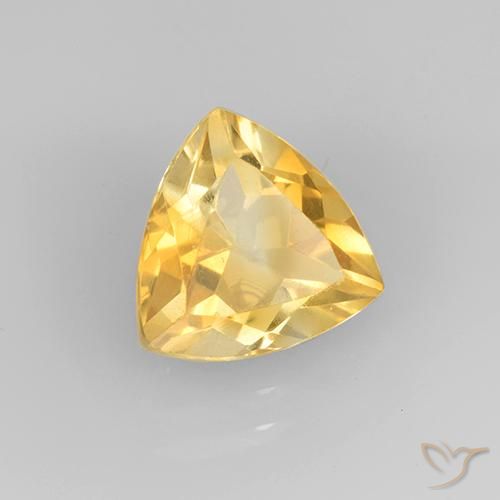 Citrino Oro medio naturale da 2.28 ct, Taglio trillion, VVS-VS