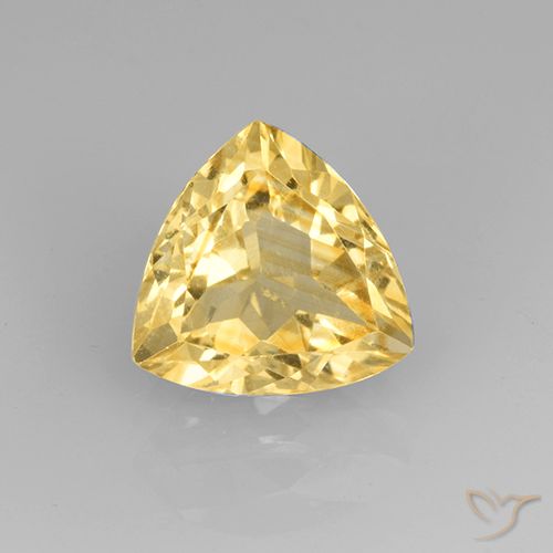 2.29ct Naturale Dorato Citrino, Taglio trillion, VVS-VS